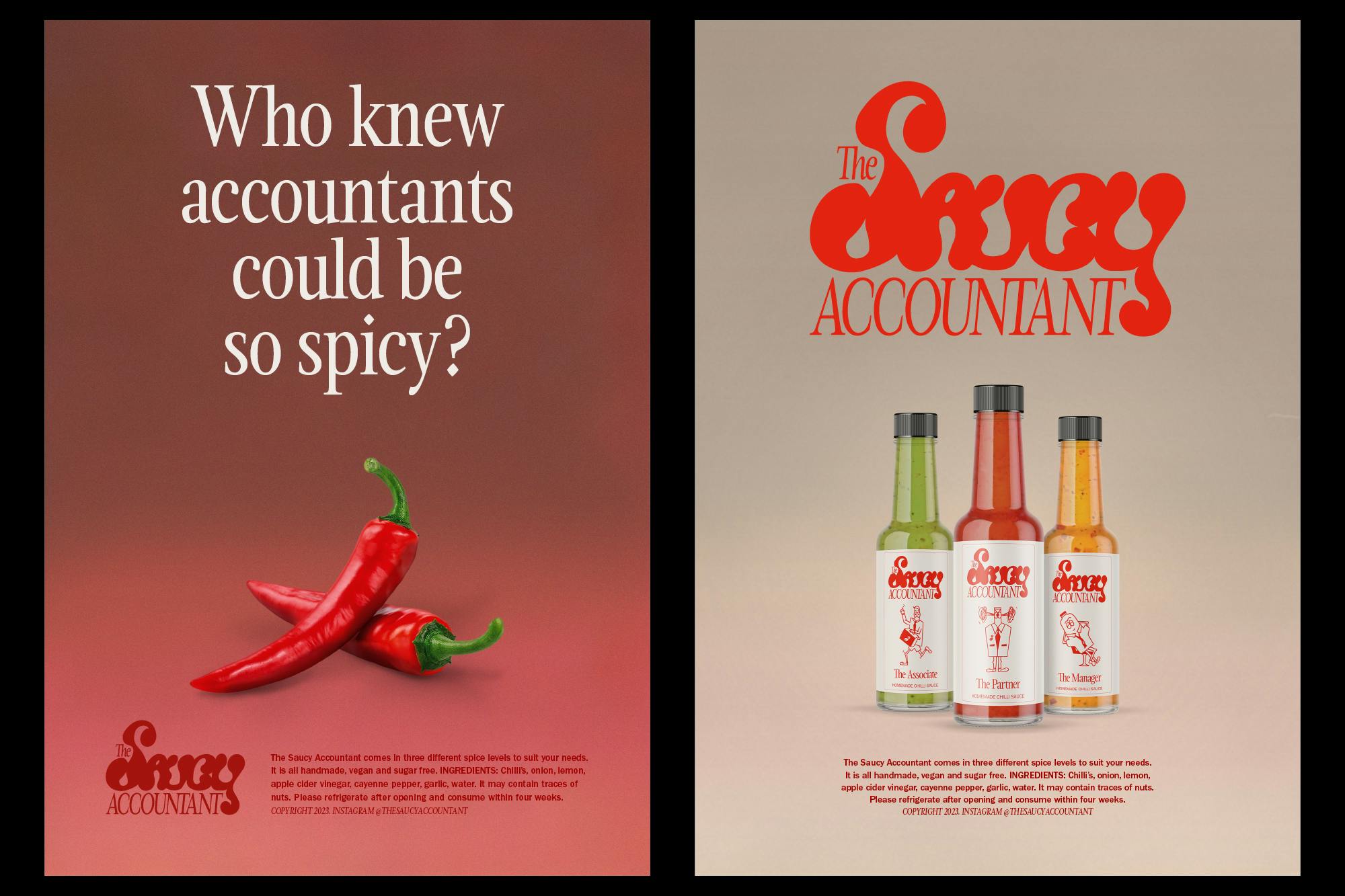 Creative direction and identity design of The Saucy Accountant